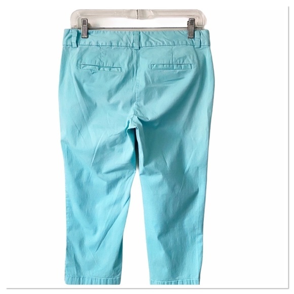 lLOFT Capris Pants Aqua Green Size 4P - Picture 2 of 6